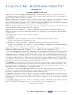 Appendix I. Tax Benefit Preservation Plan